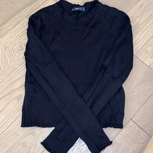 Zara Black Knit Long-sleeve